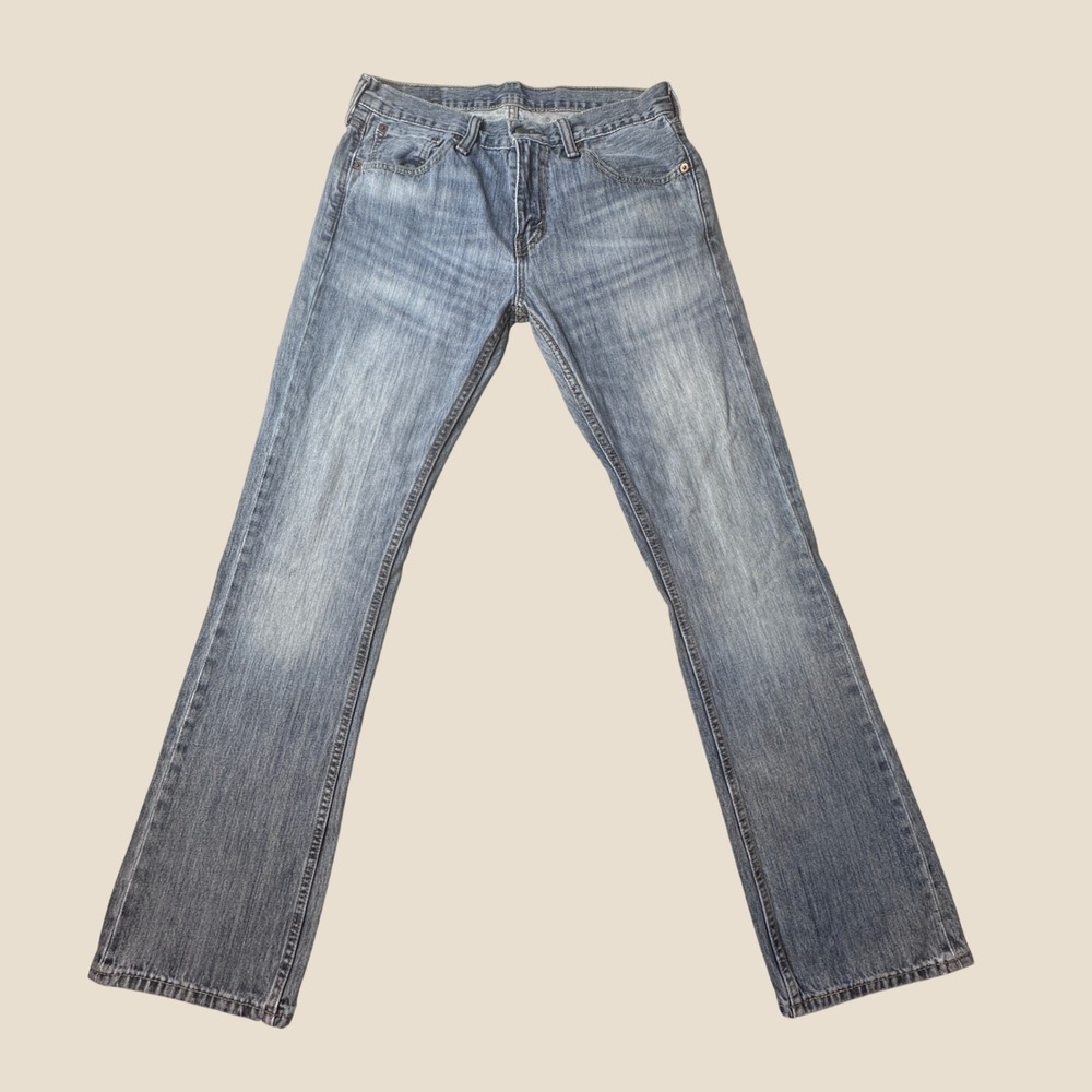 Levi's 527 Jeans Mens 31x32 Slim Bootcut Light Wash Blue Denim Western 5-Pocket